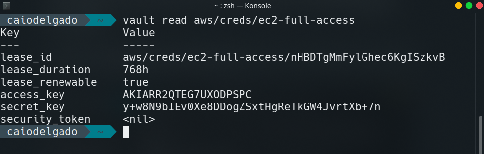 Vault - Gerenciando Acesso a AWS com Dynamic Secrets